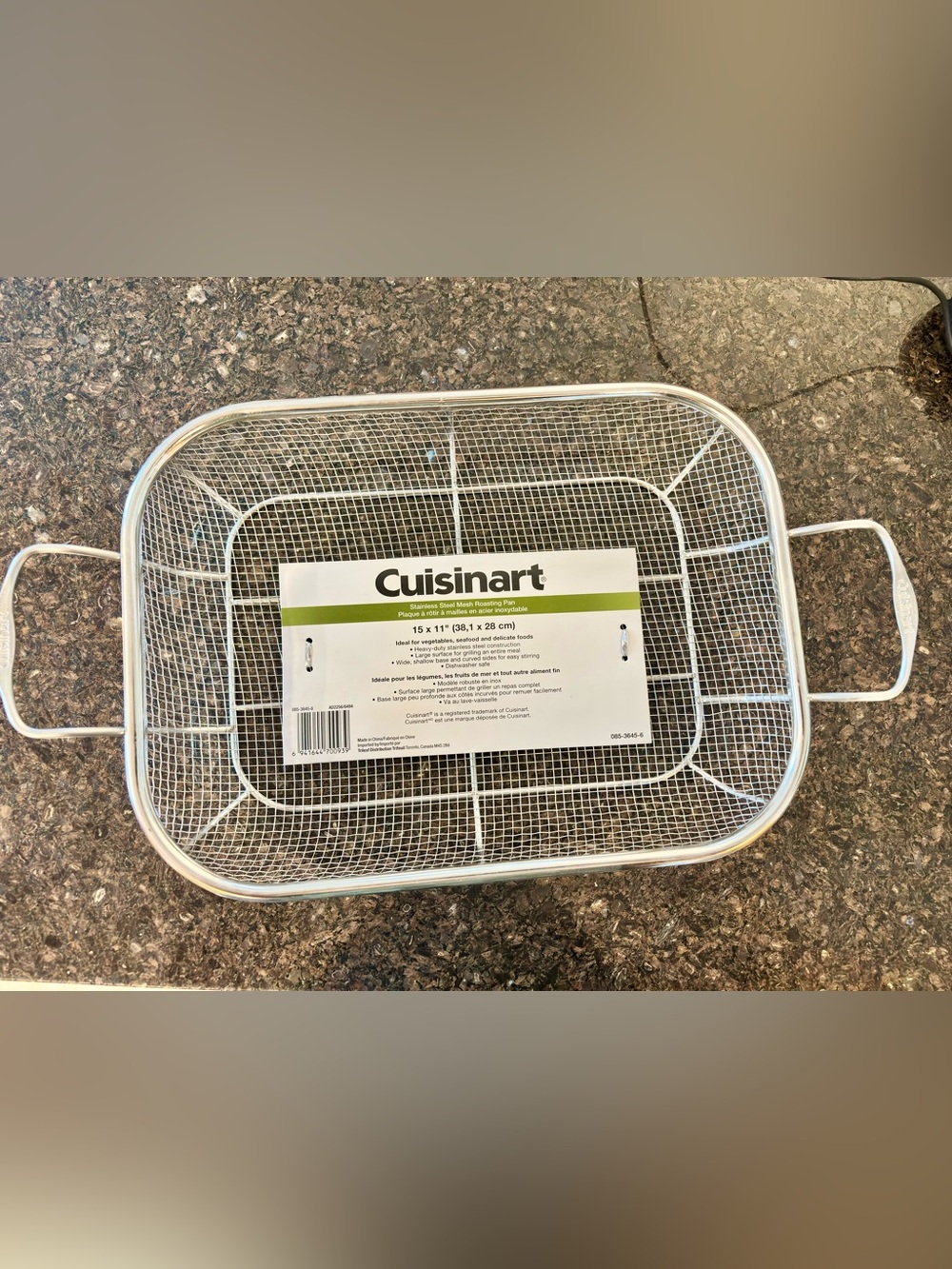NWT Cuisinart Stainless Steel Mesh Roasting Pan - Stainless Steel 11" x 15"